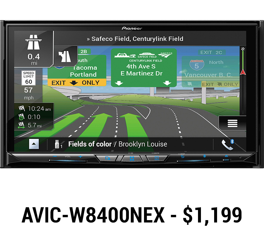 Pioneer AVIC-W8400NEX Navigation/DVD/CD receiver with wireless Apple CarPlay